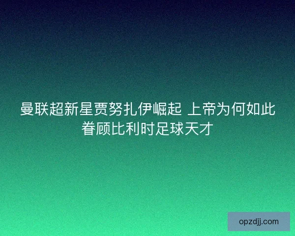 曼联超新星贾努扎伊崛起 上帝为何如此眷顾比利时足球天才